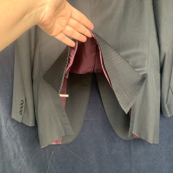 Samuelsohn SB Gable Sport Coat Jacket 42R Super 120's Wool Union Made in Canada - Picture 8 of 8